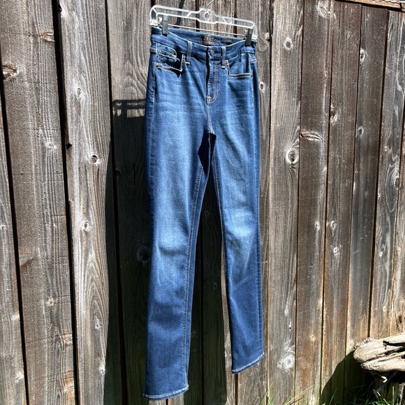Jen7 by 7 for all mankind slim straight blue jeans size 2 - Picture 6 of 17